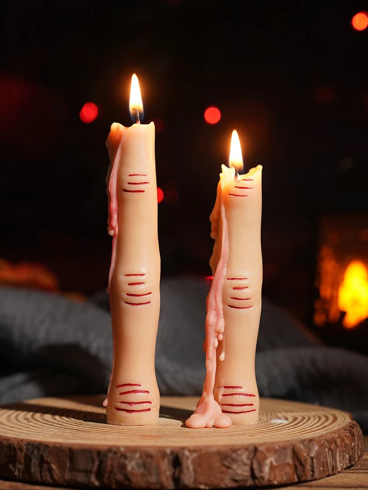 Halloween Candle Set: Skulls, Pumpkins, or Bone Fingers