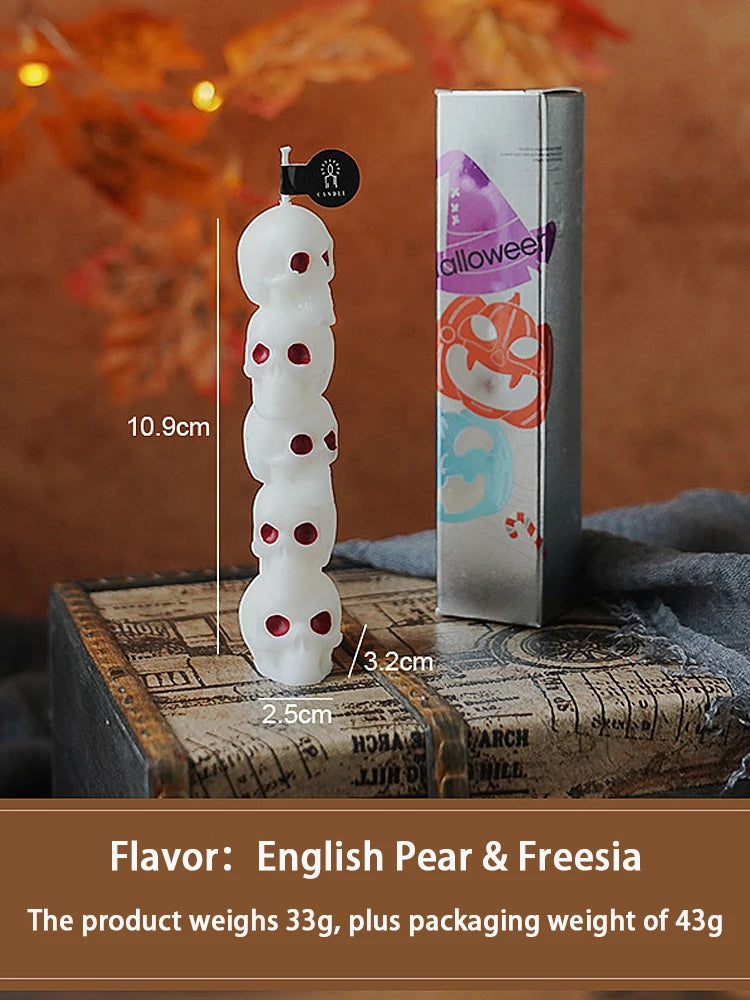 Halloween Candle Set: Skulls, Pumpkins, or Bone Fingers