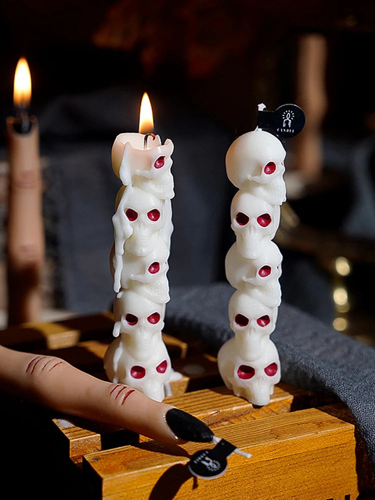 Halloween Candle Set: Skulls, Pumpkins, or Bone Fingers