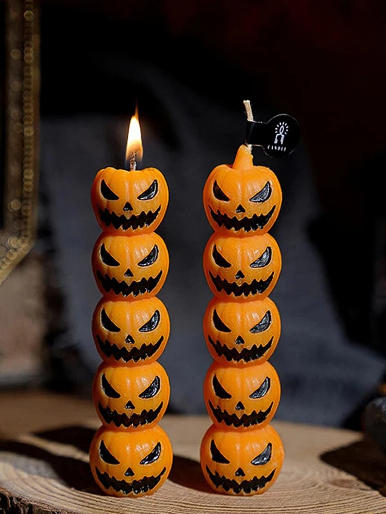 Halloween Candle Set: Skulls, Pumpkins, or Bone Fingers